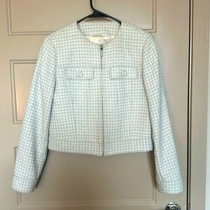 Baby Blue Tweed Jacket